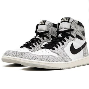 Nike Air KIDS Gray and White High-Top Sneakers size 4